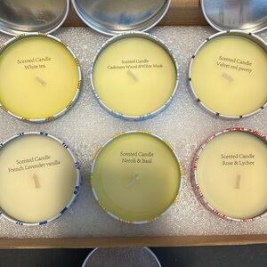 Aromatic Candle Collection - Yellow, Cream, and White